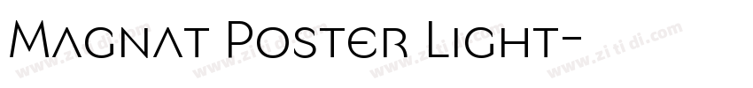 Magnat Poster Light字体转换